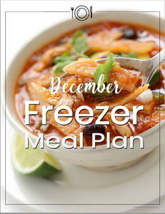 December Freezer Meal Plan