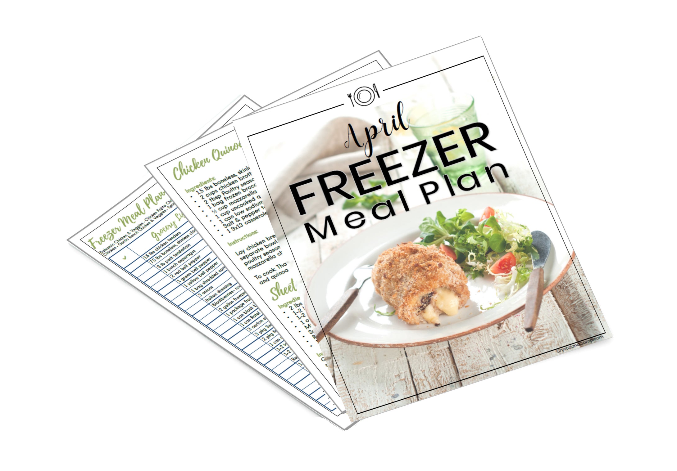 Freezer Meal Plan April