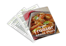 Freezer Meal Plan August